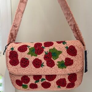 Viral Strawberry Beaded Bag